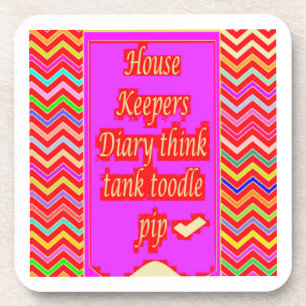 PORTA-COPO ZANY ART DESIGN COM PALAVRAS DO HOUSEKEEPER