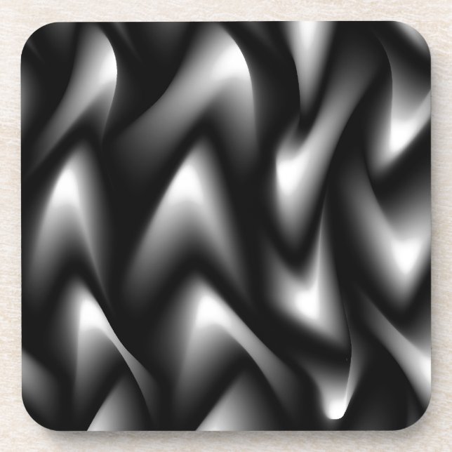 Porta-copo Zebra Abstrato Funky Preto e Branco (Frente)