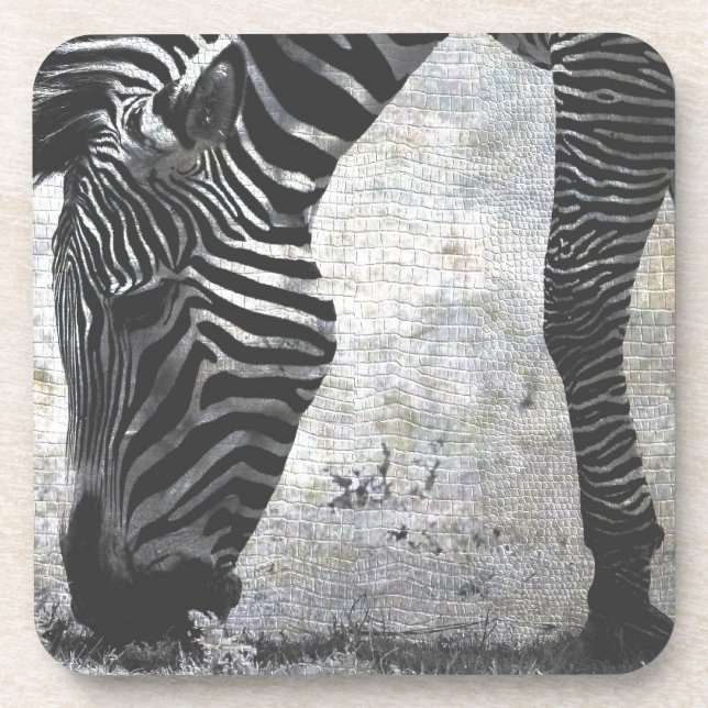 Porta-copo Zebra Crackle (Frente)
