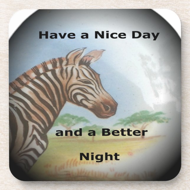 Porta-copo Zebra Portrait, Amboseli: O Espírito da Savana (Frente)