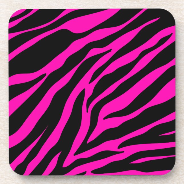 Porta-copo zebra rosa (Frente)