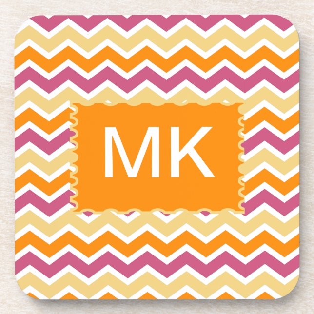 Porta-copo ZigZag tribal vibrante (Frente)