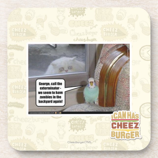 Porta-copo Zombis no quintal (Frente)