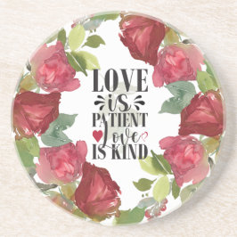 Porta-copos 1 Corinthians 13:4 O amor é o amor do paciente é g