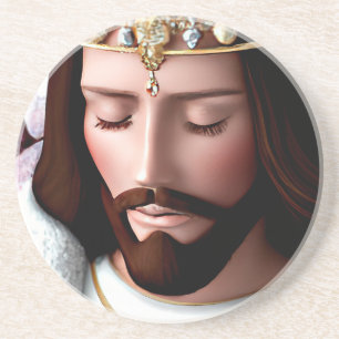 Porta-copos 3D Olhe Rei AI do Universo Jesus