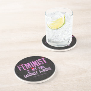 Porta-copos A arte feminista feminista de SlipperyJoe brilhand