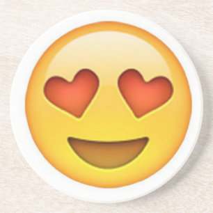 Porta-copos A cara com o coração dado forma eyes a etiqueta do