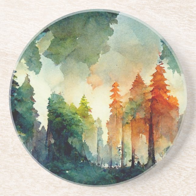 Porta-copos A Floresta (natureza) (Frente)
