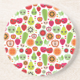 Porta-copos a fruta caçoa a maçã da ilustração