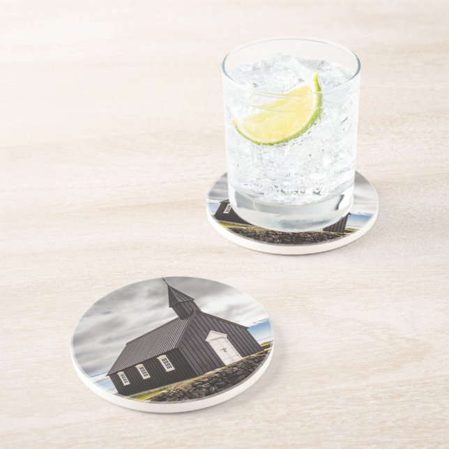 Porta-copos A Igreja Negra De Budir, Islândia (Lateral)