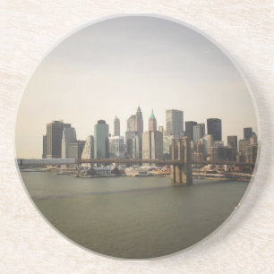 Porta-copos A ponte de Brooklyn e a skyline da Nova Iorque