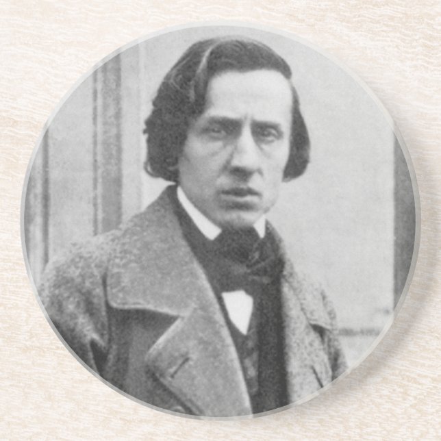 Porta-copos A única fotografia conhecida de Frederic Chopin (Frente)