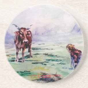Porta-copos A vaca e o menino/The cow and the boy