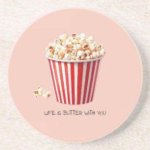 Porta-copos A Vida é Manteiga Com Você   Pipoca de Filme Diver