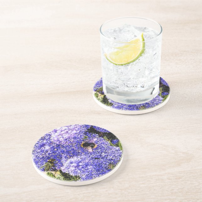 Porta-copos Abelha Flor Ceanothus (Lateral)