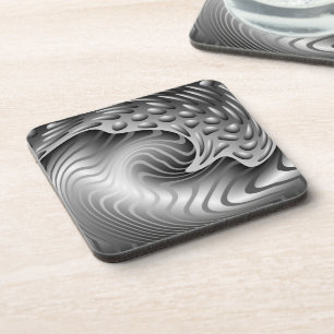 Porta copos abstrata da cortiça do impressão do