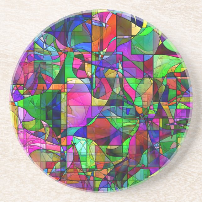 Porta copos abstrato (Frente)