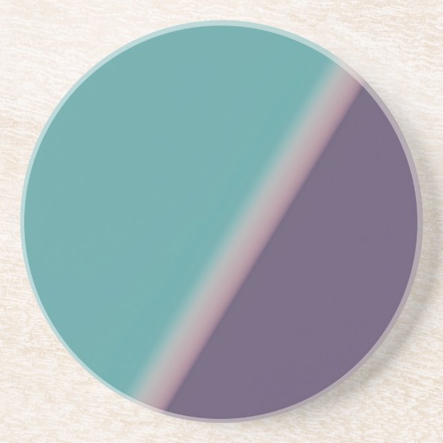 Porta-copos Abstrato Art Turquoise Roxo (Frente)