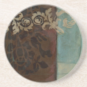 Porta-copos Abstrato Damask Tapeçaria por Jennifer Goldberger