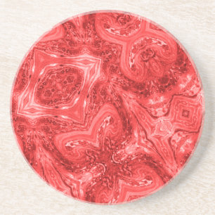 Porta-copos Abstrato de arte moderna,, vermelho-escarlate, Por