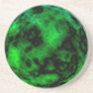 Porta-copos Abstrato do Funky Neon Green Emerald Halloween