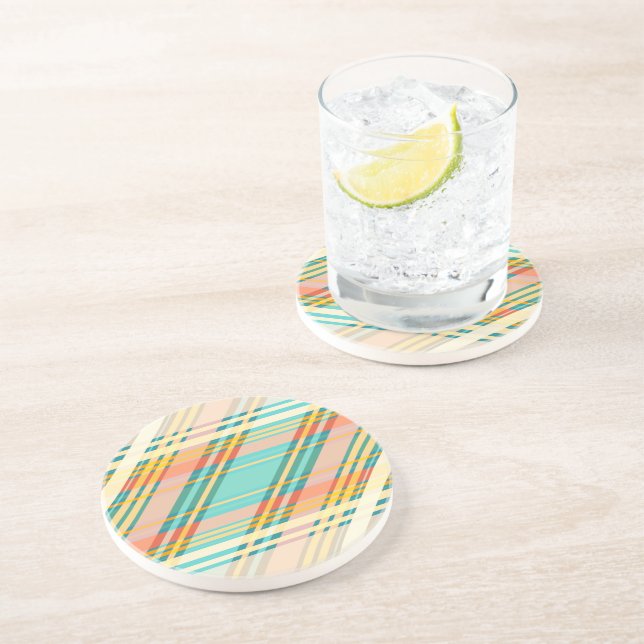 Porta-copos Abstrato Geométrica Das Bebidas De Creme De Padrão (Lateral)