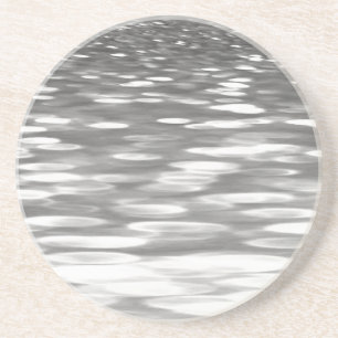 Porta-copos Abstrato nº 3: Agulhador de cinza prateada