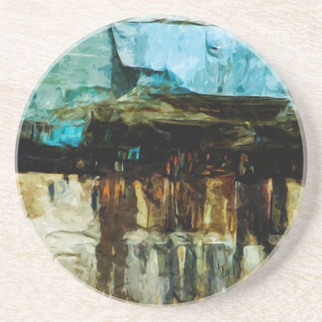 Porta-copos Abstrato representado do nacional das rochas (Frente)