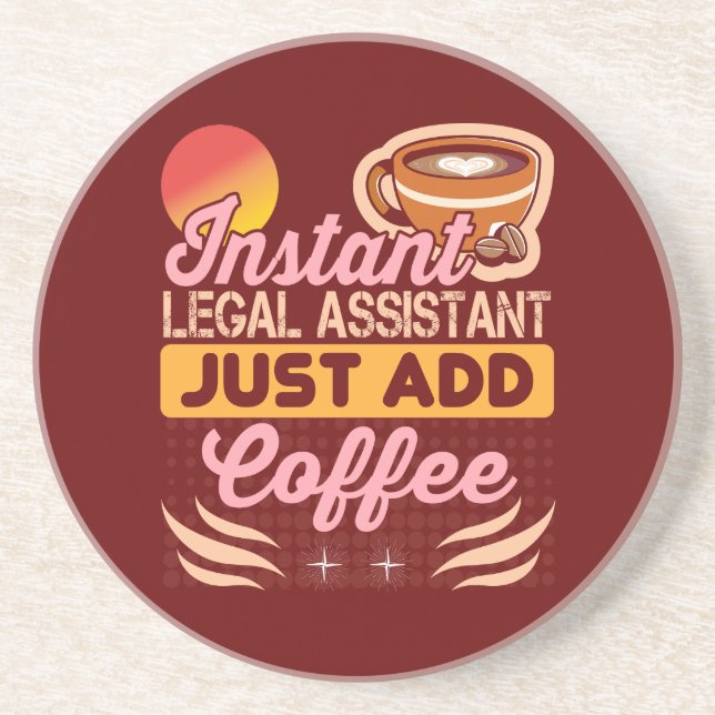 Porta-copos Acessório de Mesa de Café para Assistente Jurídico (Frente)