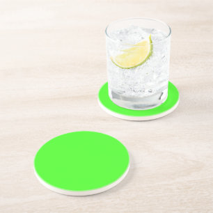 Porta-copos Acompanhante de Pedra Sabão Neon Verde Personaliza