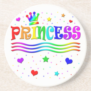 Porta-copos Adesivo de desenho animado fofo Coroa de princesa