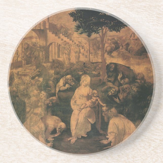 Porta-copos Adoração dos Magos de da Vinci (Frente)