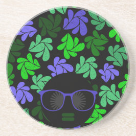 Porta-copos Afro Diva Verde & Azul