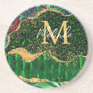 Porta-copos Agato de Impressão Animal Safari Verde