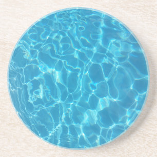 Porta-copos Água de Piscina Azul Céu Cristalino