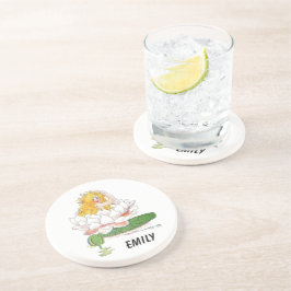 Porta-copos Água Lily Flower Child Floral Fairy Girl