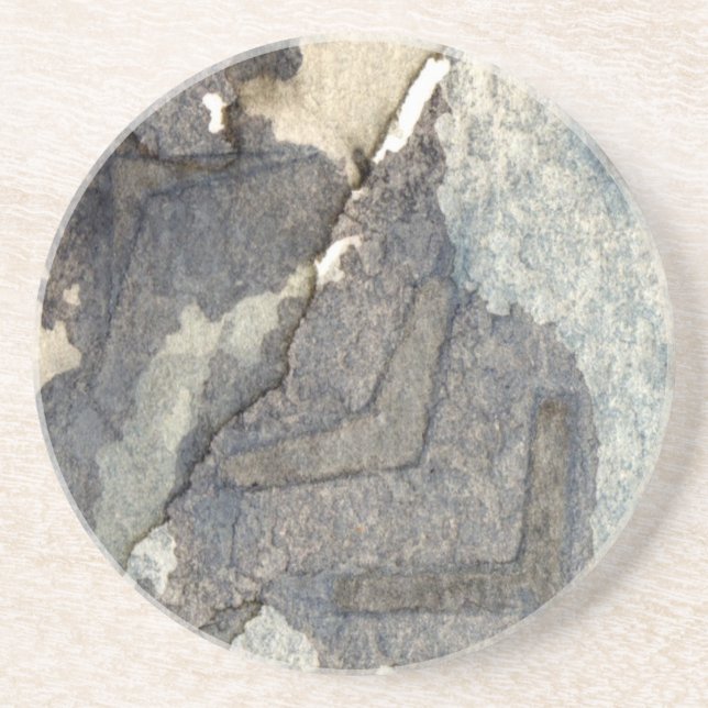 Porta-copos aguarela cinza-azul 2 do fundo (Frente)