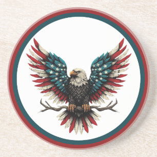 Porta-copos Águia-careca americana/patriótica russa