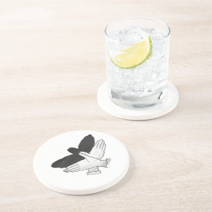 Porta-copos Águia Silhueta Mão