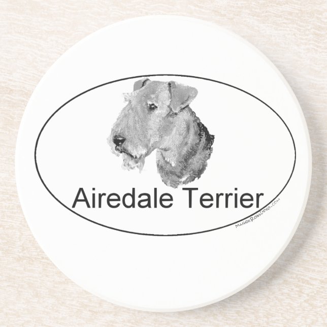 Porta-copos Airedale Terrier Tipo Europeu (Frente)