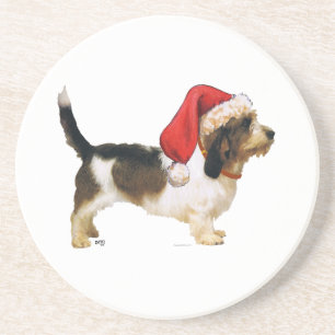 Porta-copos Ajudante de Papai Noel Petit Basset Griffon Vendee