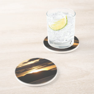 Porta-copos Alaskan Sunset III Linda fotografia do Alasca