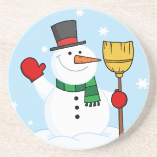 Porta copos alegre do boneco de neve
