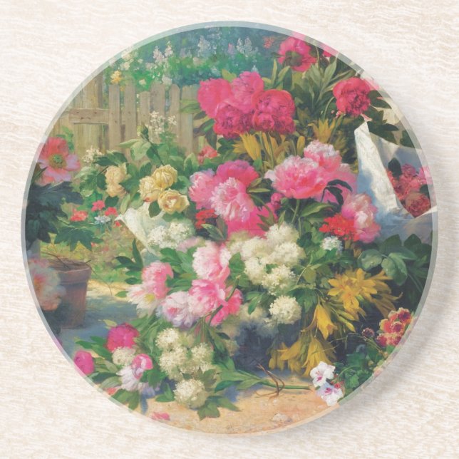Porta-copos Alfred Petit Flower Baskets e Potes de Flor em... (Frente)