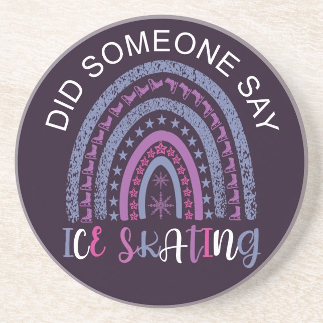 Porta-copos Alguém Disse Que Ice Skating? (Frente)