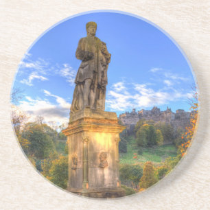 Porta-copos Allan Ramsey E O Castelo De Edinburgh Scotland