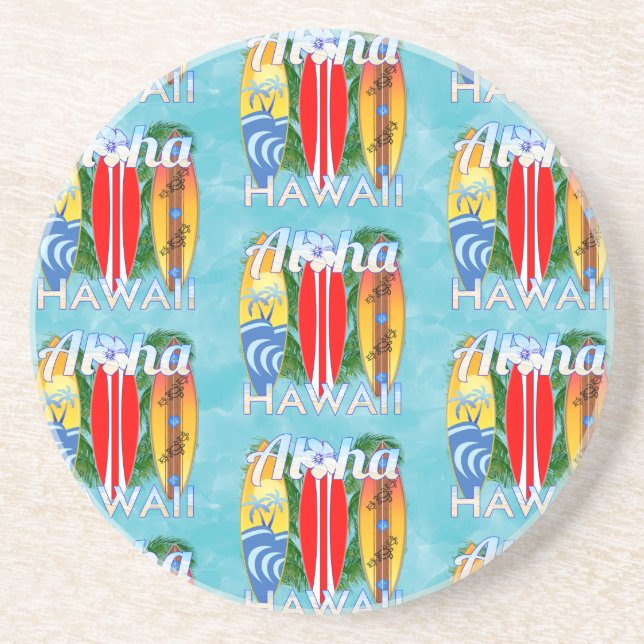 Porta-copos Aloha Hawaii Summer Surfboards (Frente)