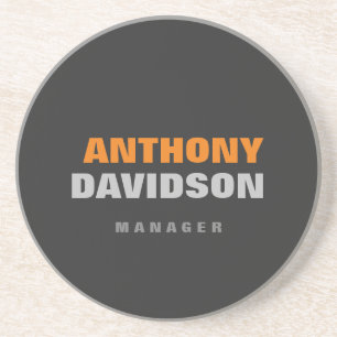 Porta-copos Alternativo Tamanho Perfeito Cinza Texto Negrito L