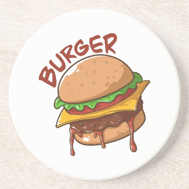Porta-copos Amantes de Burger (Frente)