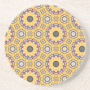 Porta-copos Amarelo e Rosa